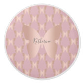 Elegantes und modernes Goldschmetterlingdesign der Keramikknauf (Vorderseite)