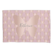 Elegantes und modernes Goldschmetterlingdesign der Kissenbezug (Vorderseite)