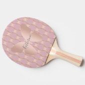 Elegantes und modernes Goldschmetterlingdesign der Tischtennis Schläger (Seitenansicht)