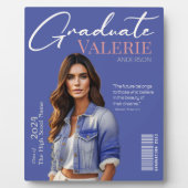 ✨ Elegantes und Modernes Graduate Foto Plaque Fotoplatte (Vorderseite)