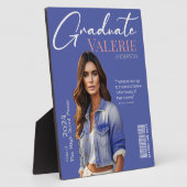 ✨ Elegantes und Modernes Graduate Foto Plaque Fotoplatte (Seite)