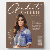 ✨ Elegantes und Modernes Graduate Foto Plaque Fotoplatte (Vorderseite)