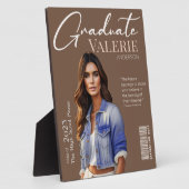 ✨ Elegantes und Modernes Graduate Foto Plaque Fotoplatte (Seite)