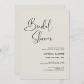 Elegantes und modernes helles, grün Brautparty Einladung (Vorne/Hinten)