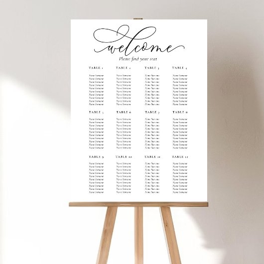 Elegantes und modernes Hochzeitstil Poster