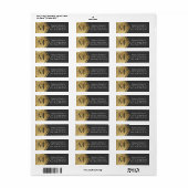 Elegantes und modernes Imitat Gold Monogram (Vorne)