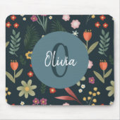 Elegantes und modernes Monogramm Mousepad (Vorne)