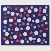 Elegantes und modernes Polka-Dot-Papier Geschenkpapier (Flach)