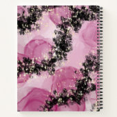 Elegantes und modernes rosa Buchcover Notizblock (Rückseite)