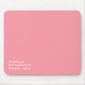 Elegantes und modernes Rosa Mousepad (Vorne)