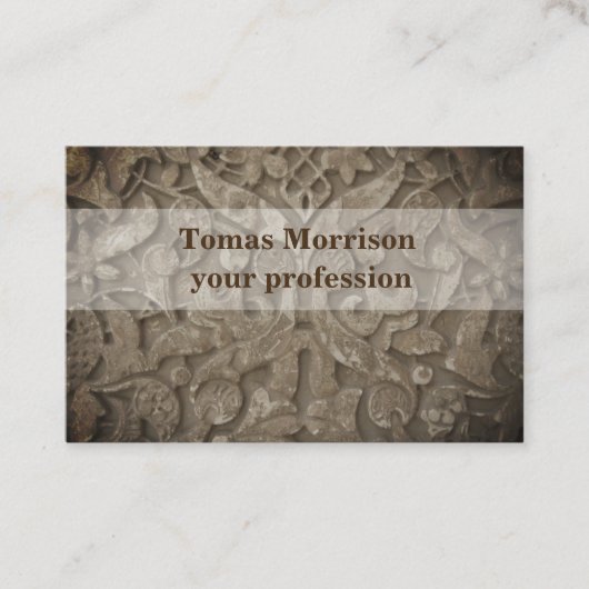 Elegantes und originelles Design der Visitenkarte (Vorderseite)