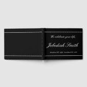 Elegantes und Personalisiertes Bestattungsguestboo Gästebuch (Voll)