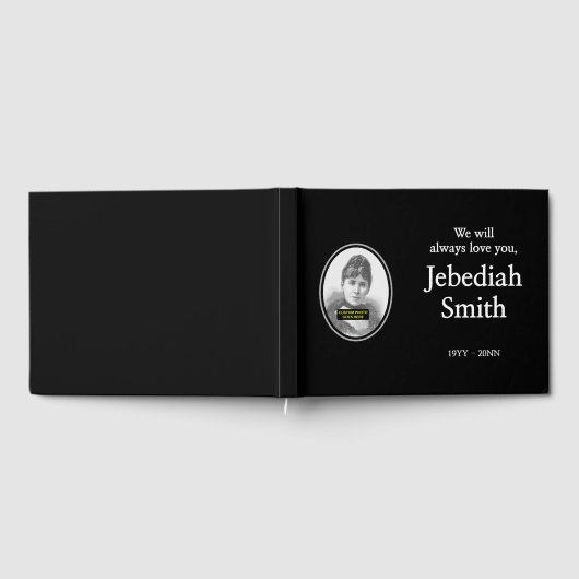 Elegantes und respektable Begräbnisguestbook Gästebuch (Voll)