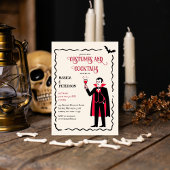 Elegantes und Retro-Kostüme-Halloween-Party Einladung