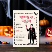 Elegantes und Retro-Kostüme-Halloween-Party Einladung