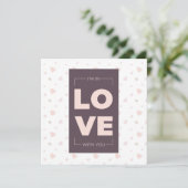 Elegantes und romantisches Design Karte (Stehend Vorderseite)