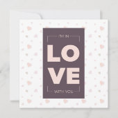 Elegantes und romantisches Design Karte (Vorderseite)