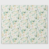 Elegantes und romantisches Holzschnitzerpapier Geschenkpapier (Flach)