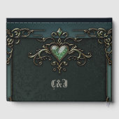 Elegantes und romantisches Vintages Design. Gästebuch (Rückseite)