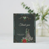 Elegantes und romantisches Vintages Design. Postkarte (Stehend Vorderseite)