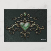 Elegantes und romantisches Vintages Design. Postkarte (Rückseite)