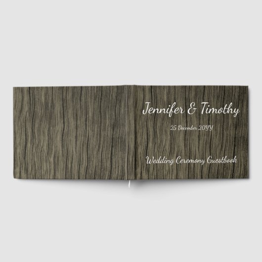 Elegantes und rustikales Gästebuch (Voll)