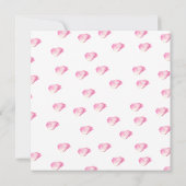 Elegantes und schicke Petals und Prosecco-Brautpar Einladung (Rückseite)