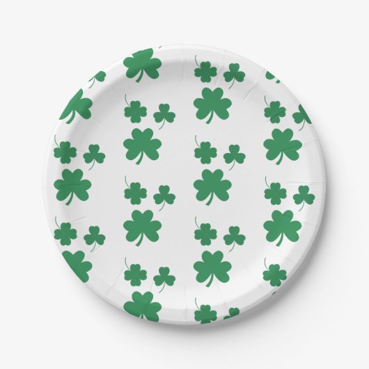 Elegantes und schicke St. Patrick Day Gastgeschenk Pappteller (Vorderseite)