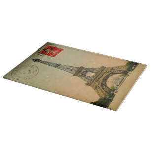 Elegantes und schönes Vintages Paris Schneidebrett