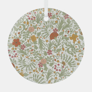 Elegantes und skurriles Blumenmuster. Ornament Aus Glas