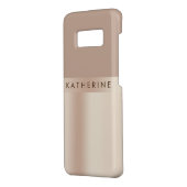 Elegantes und stilvolles Goldgold der Rose Case-Mate Samsung Galaxy Hülle (Hinten/Links)