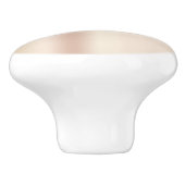 Elegantes und stilvolles Rosengoldbraun Keramikknauf (Seitenansicht)