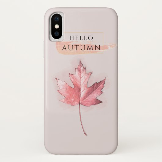 Elegantes und trendy Herbstblatt Zeichnend Case-Mate iPhone Hülle (Rückseite)