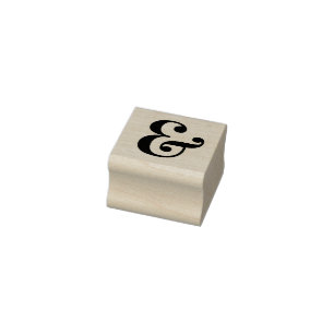 Elegantes Und-Zeichen-Symbol Gummistempel