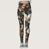 🌸 elegantes und zeitloses Blütenmuster🌸 Leggings (Vorderseite)
