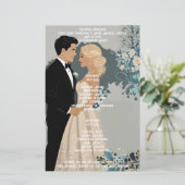 Elegantes und zeitloses Hochzeitsdesign (Stehend Vorderseite)