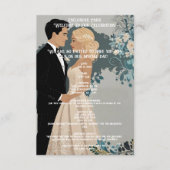 Elegantes und zeitloses Hochzeitsdesign Begleitkarte (Vorderseite)