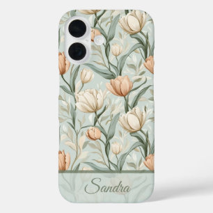 Elegantes Valentinstag-Geschenk Tulpen Blumen indi iPhone 16 Hülle