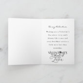 Elegantes Valentinstag-Herz Karte (Innenseite)