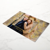 Elegantes Valentinstag Script-Foto Folien Feiertagskarte (Gedreht)