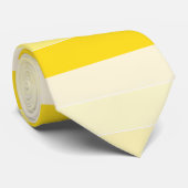 Elegantes Vanilla Gelb Weiß Modernes Design Krawatte (Gerollt)