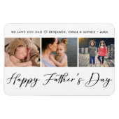 Elegantes Vatertag-Foto Magnet (Horizontal)
