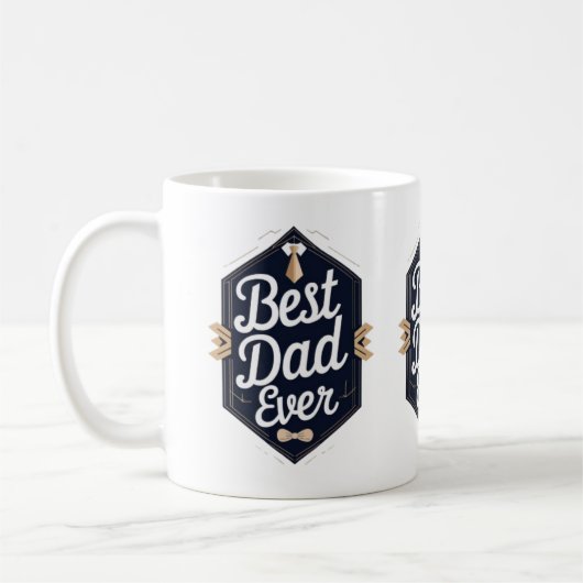 Elegantes Vatertag-Tasse-Design Kaffeetasse (Links)