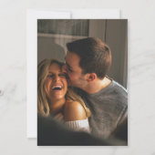 Elegantes Vellum Overlay Wasserfarbe 2 Foto Hochze Save The Date (Rückseite)