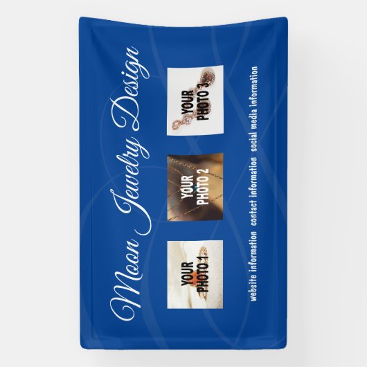 Elegantes Vendor-Standbanner für Handwerker oder M Banner (Vertikal)