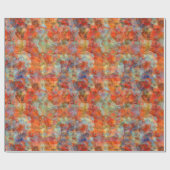 Elegantes verbranntes orange Prisma Geschenkpapier (Flach)