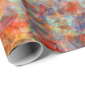 Elegantes verbranntes orange Prisma Geschenkpapier (Rolleneckpunkt)