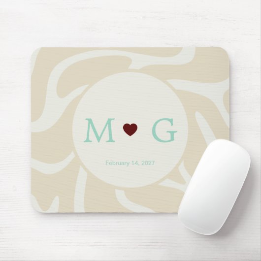 Elegantes, verfeinertes, romantisches Design: weic Mousepad (Mit Mouse)