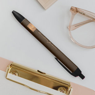 Elegantes vergoldetes Namensschriftzug-Büro Kugelschreiber