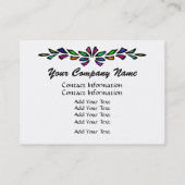 Elegantes verkettetes Glas Visitenkarte (Rückseite)